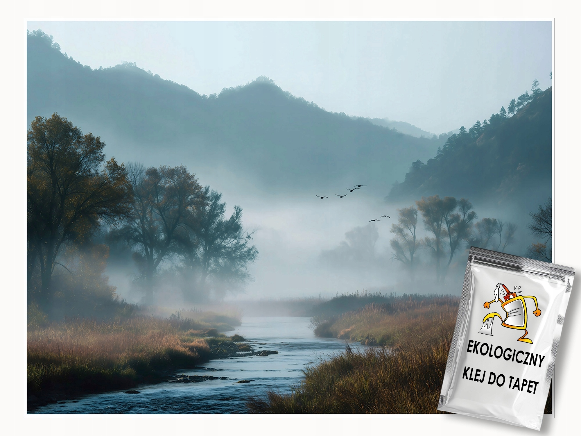 Fototapeta Les Jezero Mlha Příroda Ložnice Obývací Pokoj Tapeta Flizelina 350x250