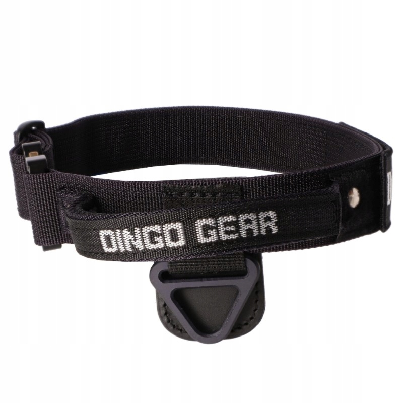 Dingo Obroża Z Taśmy "cobra" Z Rączką Czarna Szer. 4,0 Dł. 49-59 CM