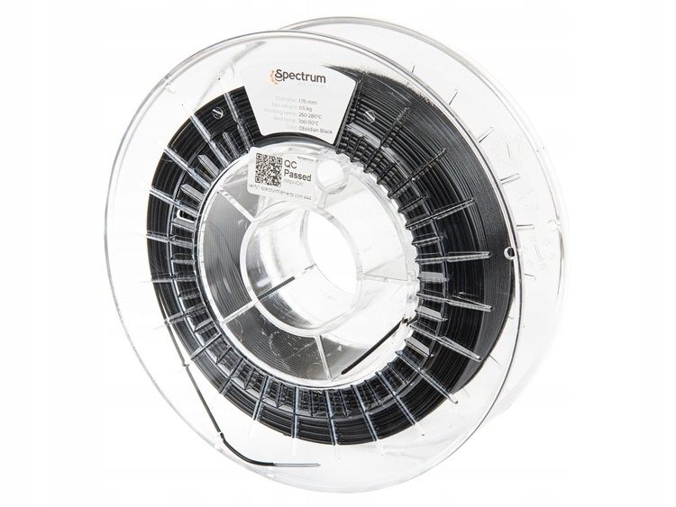 Spectrum Pet-g FX120 1,75 mm Obsidiánově Černá 500 g (ral 9017)