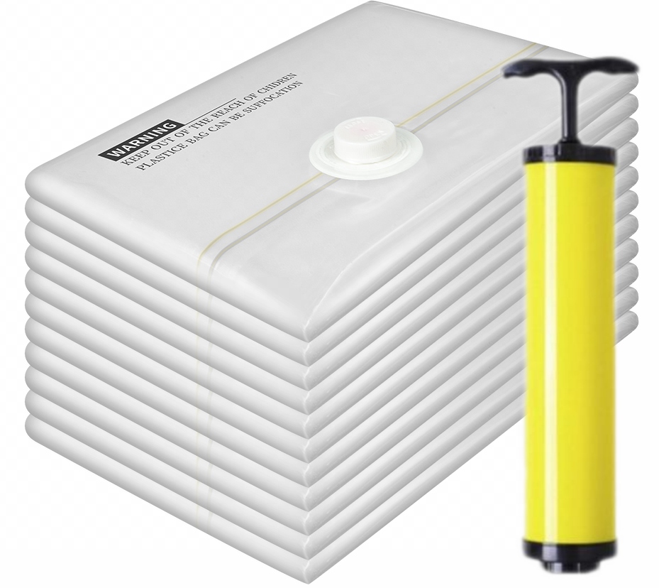 

Zestaw Worków Próżniowych 10 Sztuk 40x60 Pompka