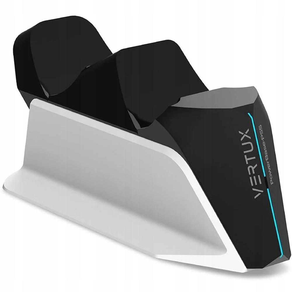 Vertux Dual Dock Stacja Ładująca do Padów PS5 Dwa Kontrolery Biały Czarny