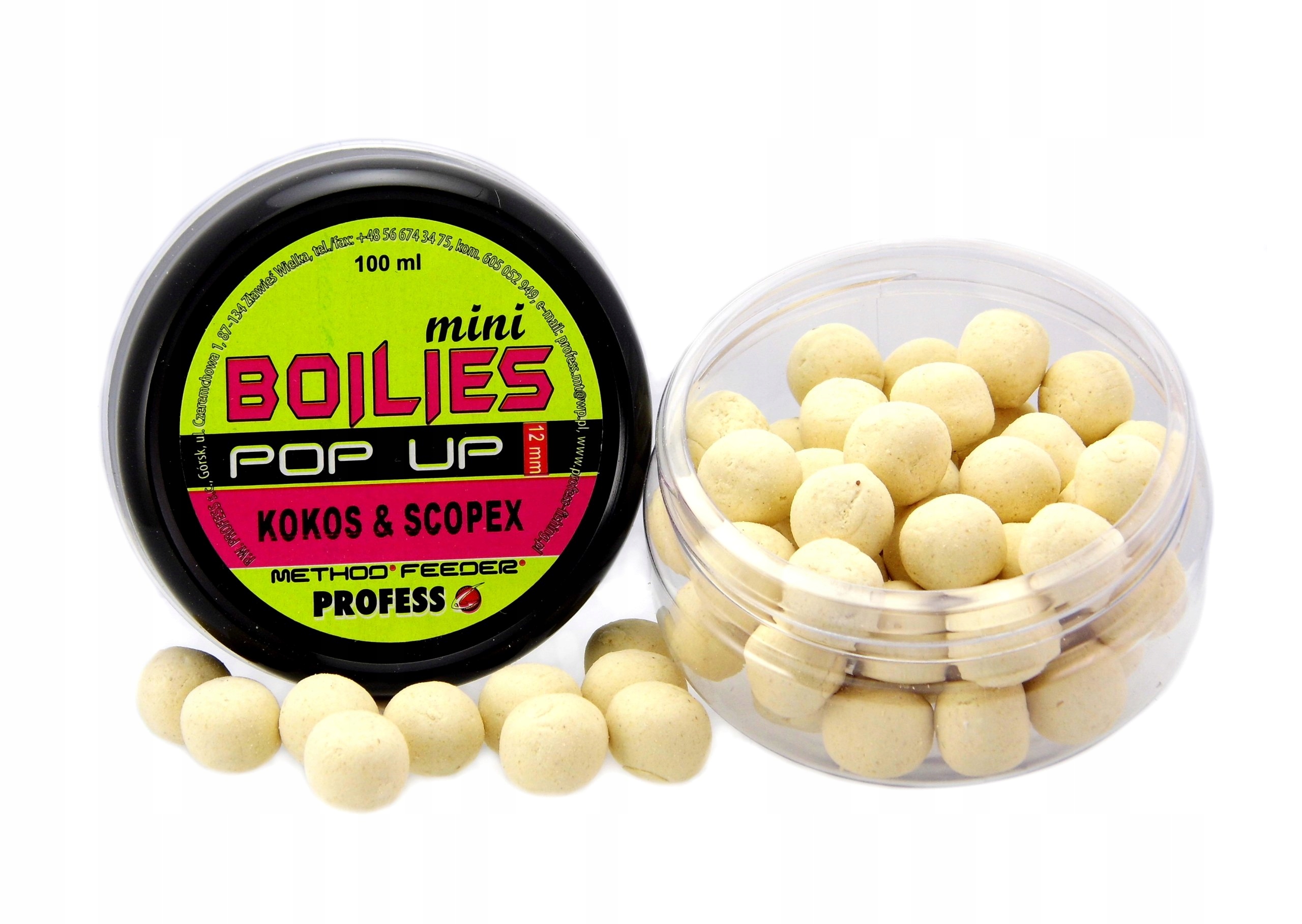 Profess Kulki Mini Pop-up Kokos Scopex 12mm