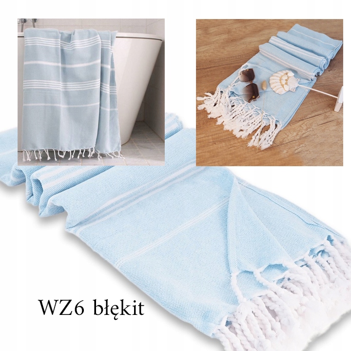 RĘCZNIK KĄPIELOWY PLAŻOWY NA SAUNĘ HAMMAM 100x180 Marka Ecarla