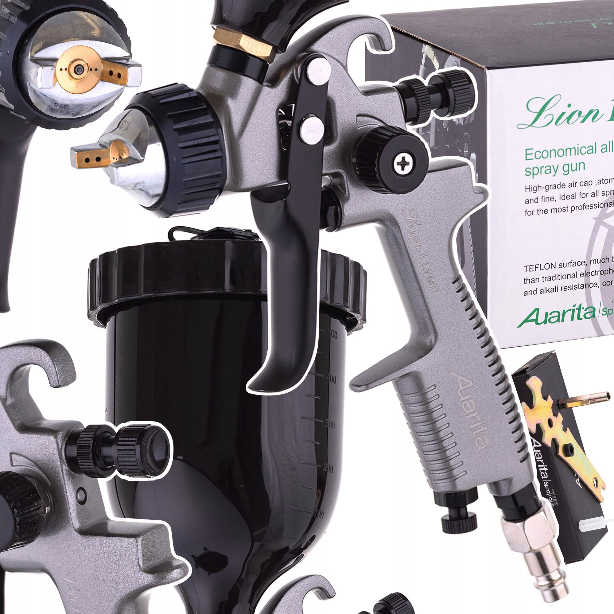 Lakovací pistole Lion 1 Lvmp Auarita 1,4 mm