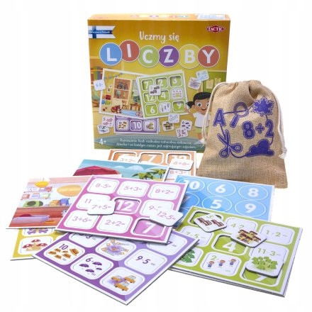 Liczbowa Gra Planszowa edukacyjna dla Dziecka Uczmy się Liczby planszówka