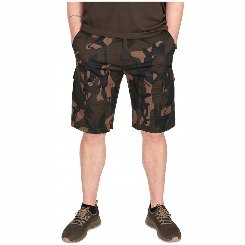 Spodenki Wędkarskie Fox Lw Camo Combat Shorts Small Dla Karpiarza