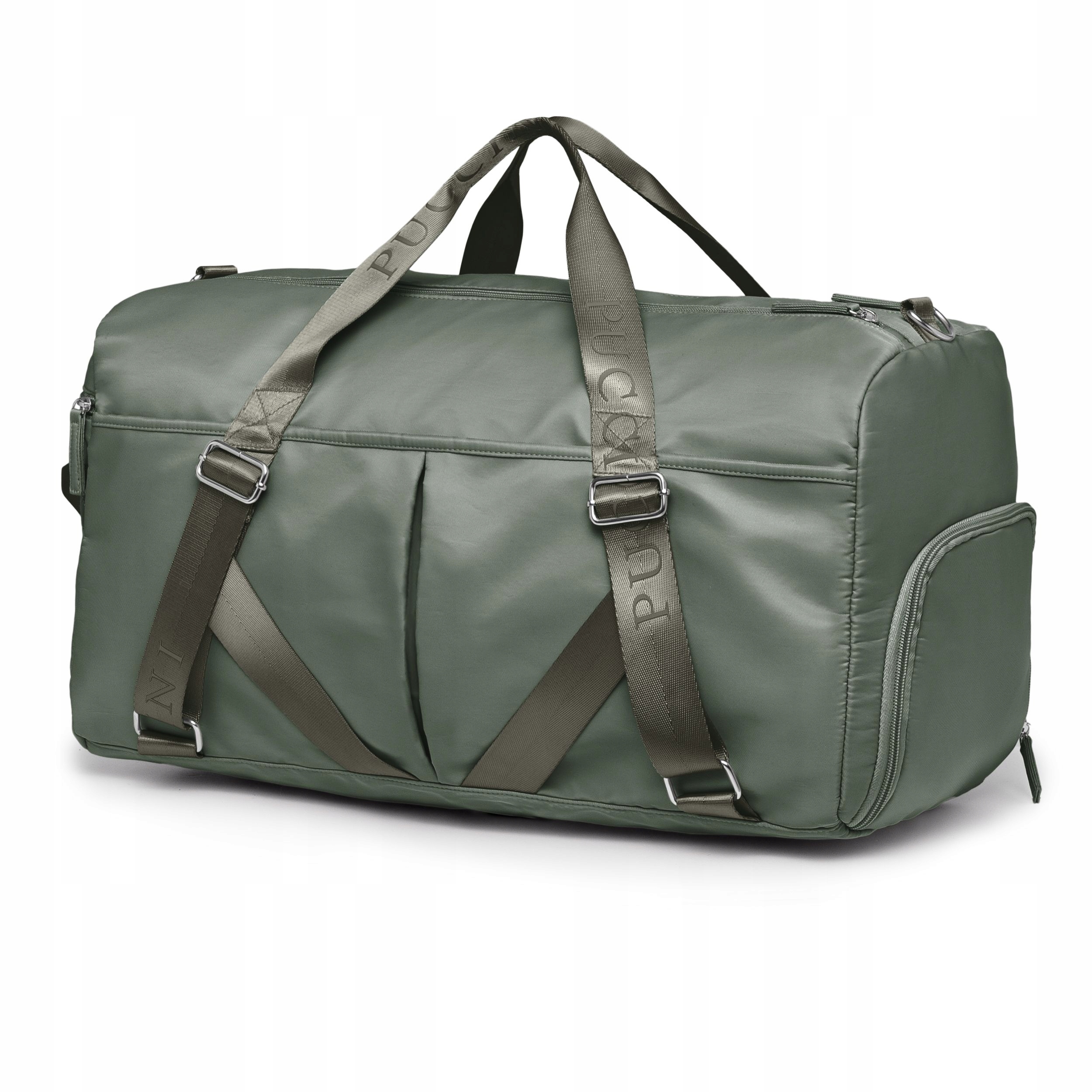 Torba Sportowa Podróżna Treningowa Uchwyt Na Matę Zielona Puccini TD245-5