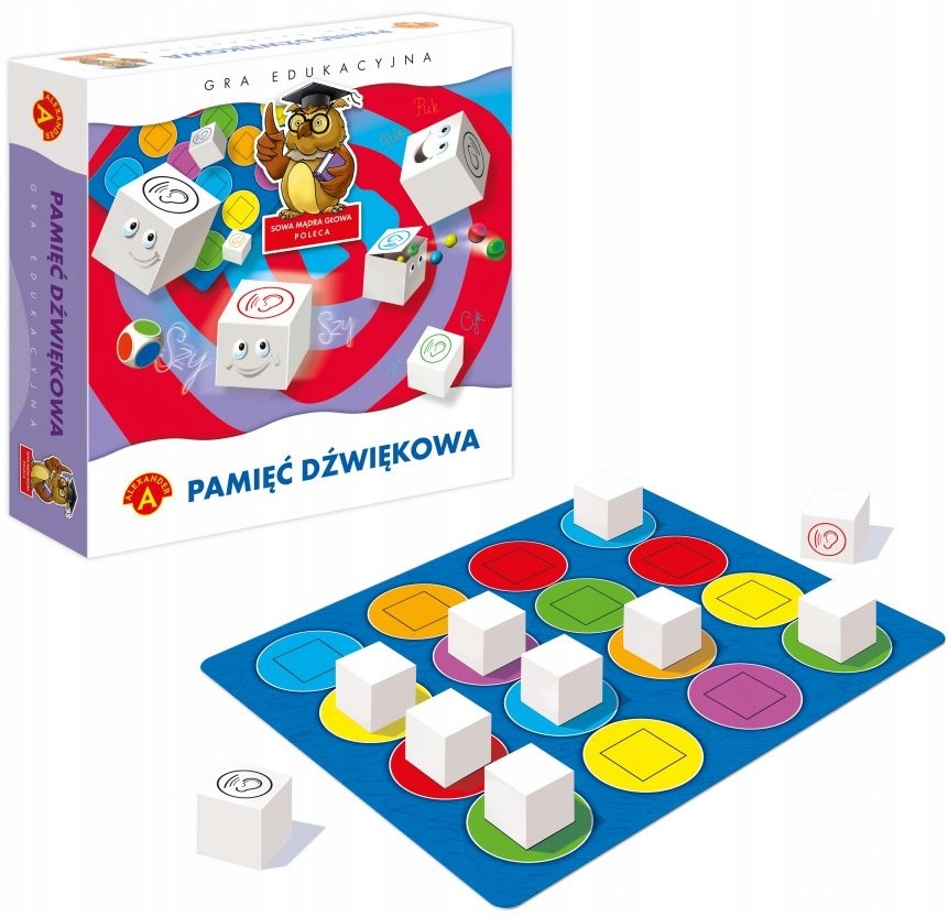 GRA EDUKACYJNA PAMIĘĆ DŹWIĘKOWA SOWA MĄDRA GŁOWA