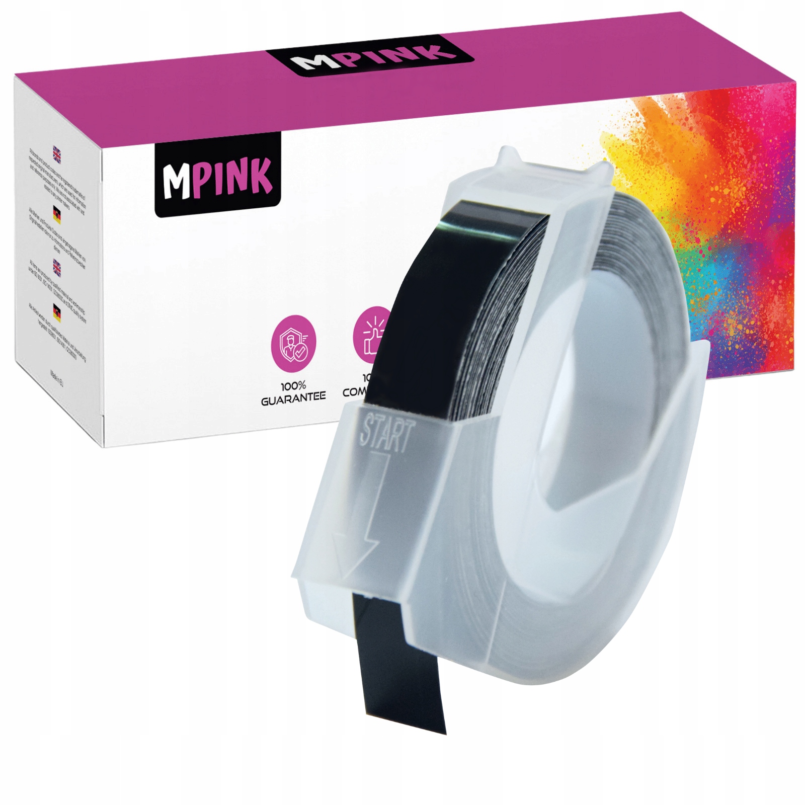 

Taśma 3D do wytłaczarki Czarny Dymo Omega 9mm