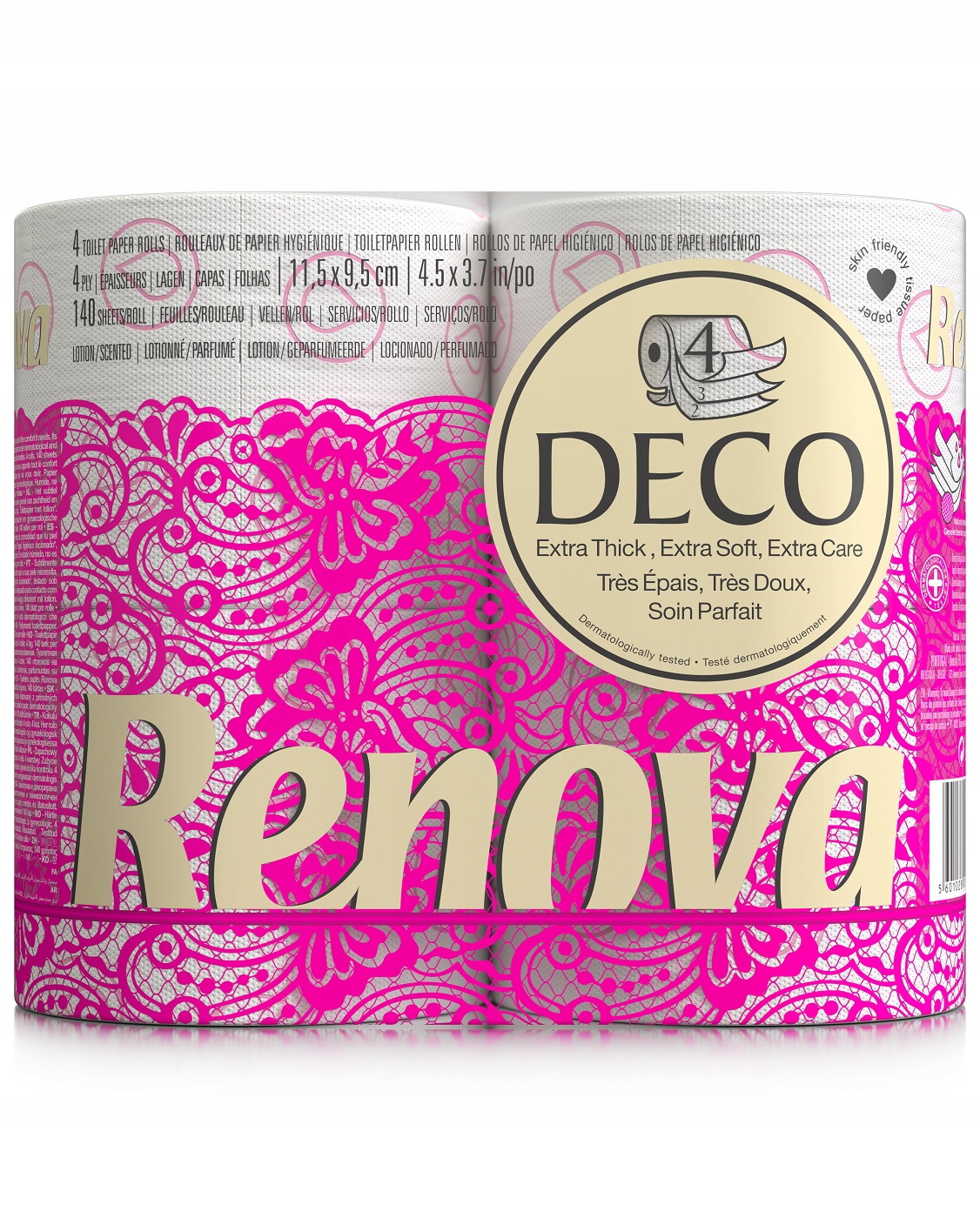 

Papier toaletowy Renova Deco biały 4szt