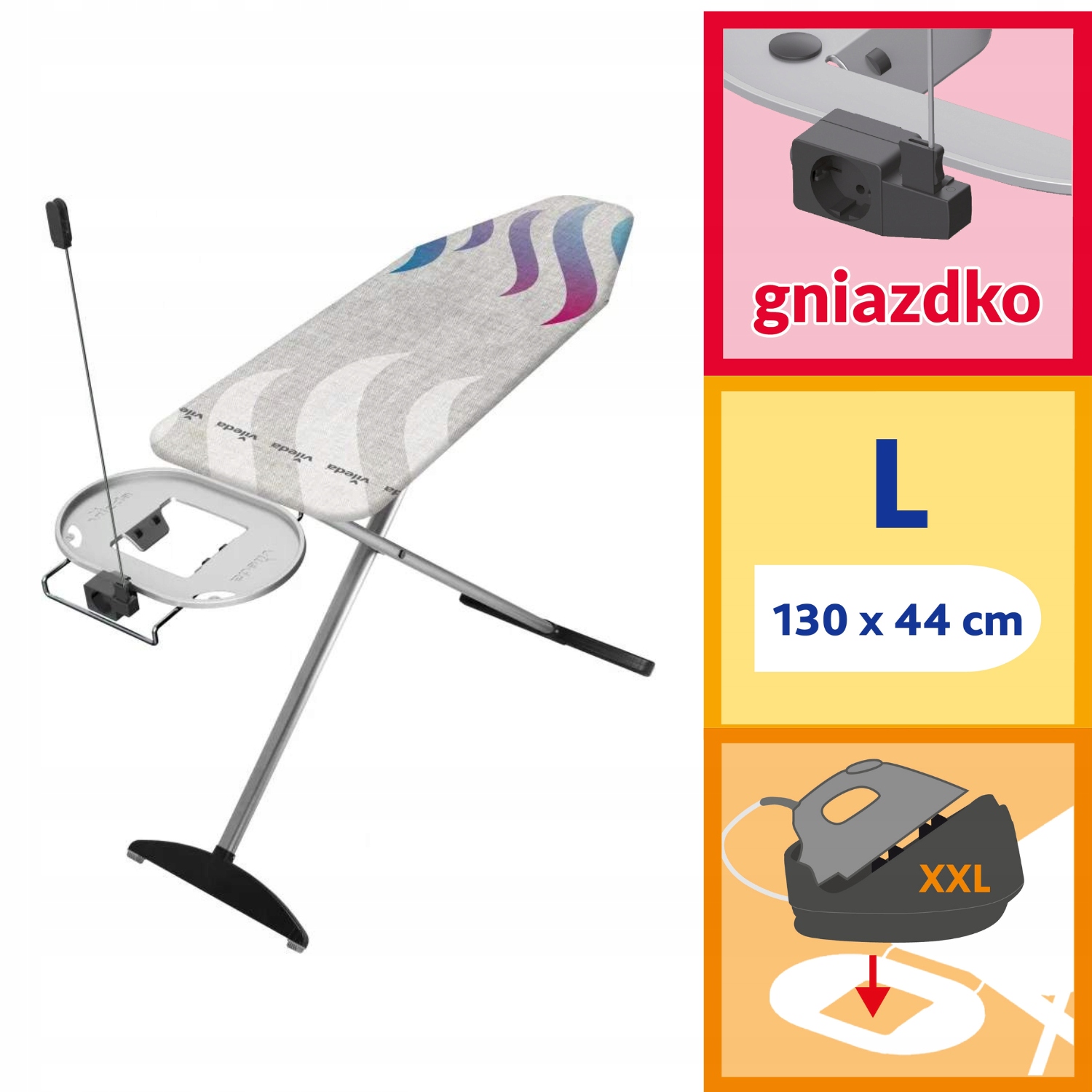 DUŻA DESKA DO PRASOWANIA Vileda Total Reflect PLUS Marka Vileda