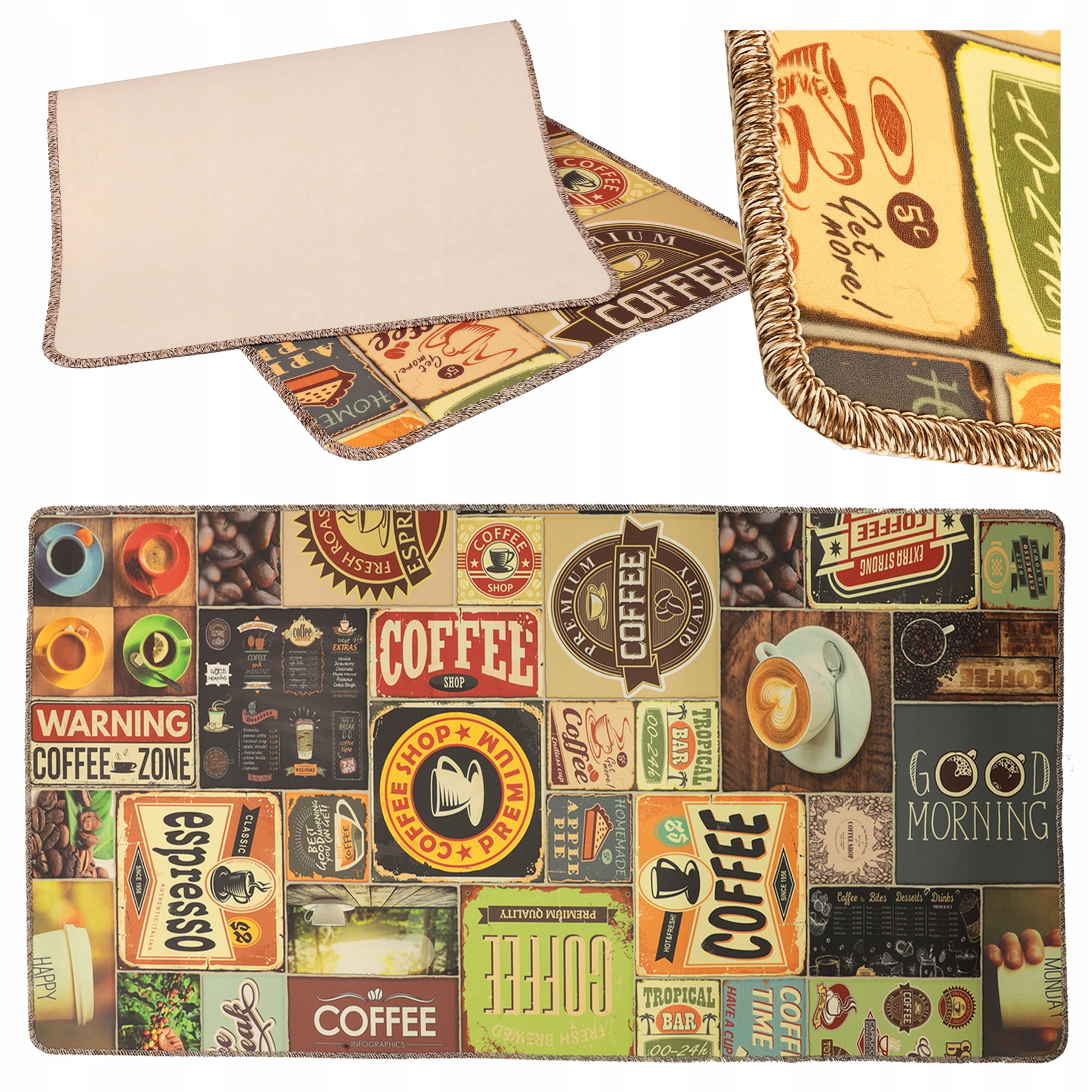 Běhoun Do Kuchyně Měkký Koberec Do Kuchyně Vinylový Pvc 180 X 110 CM