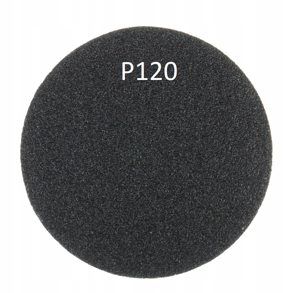 Krążek Ścierny Na Rzep 125mm P120 węglik krzemu czarny