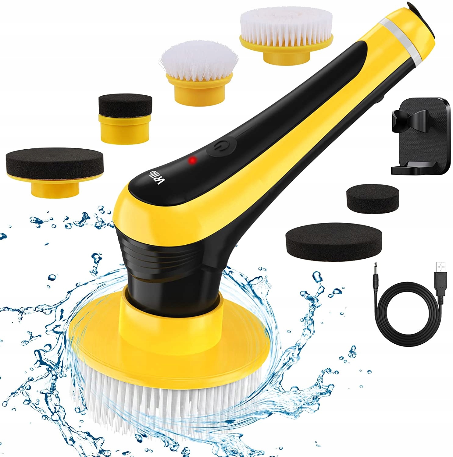 

Szczotka Scrubber Mała Kompaktowa 6 Końcówek Mocna