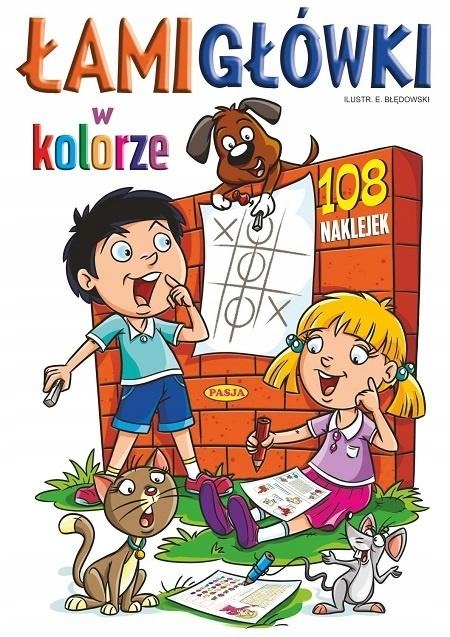 

Łamigłówki w kolorze 108 naklejek zadania