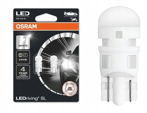 

Osram W5W Led Cool White 6000 K Zestaw 2 Szt.