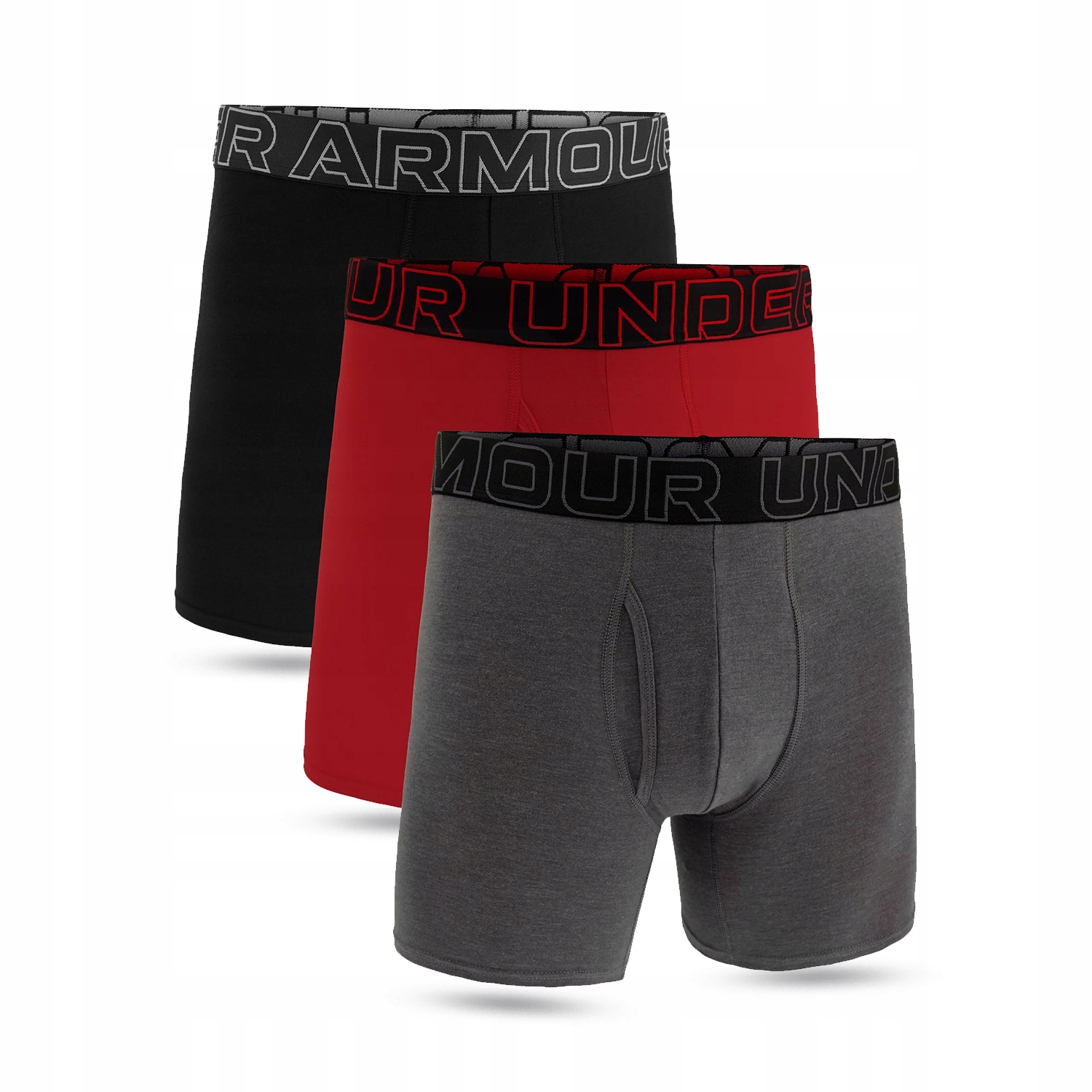 Boxerky M Ua Perf Cotton 6in-GRY