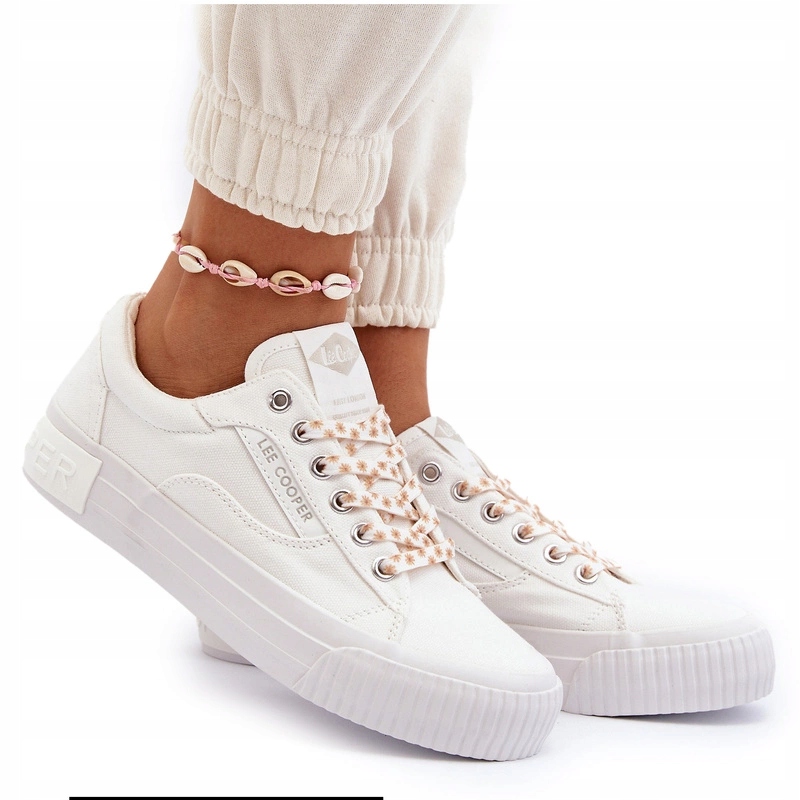 Dámské Látkové Tenisky Lee Cooper LCW-24-31-2170 Bílé 41