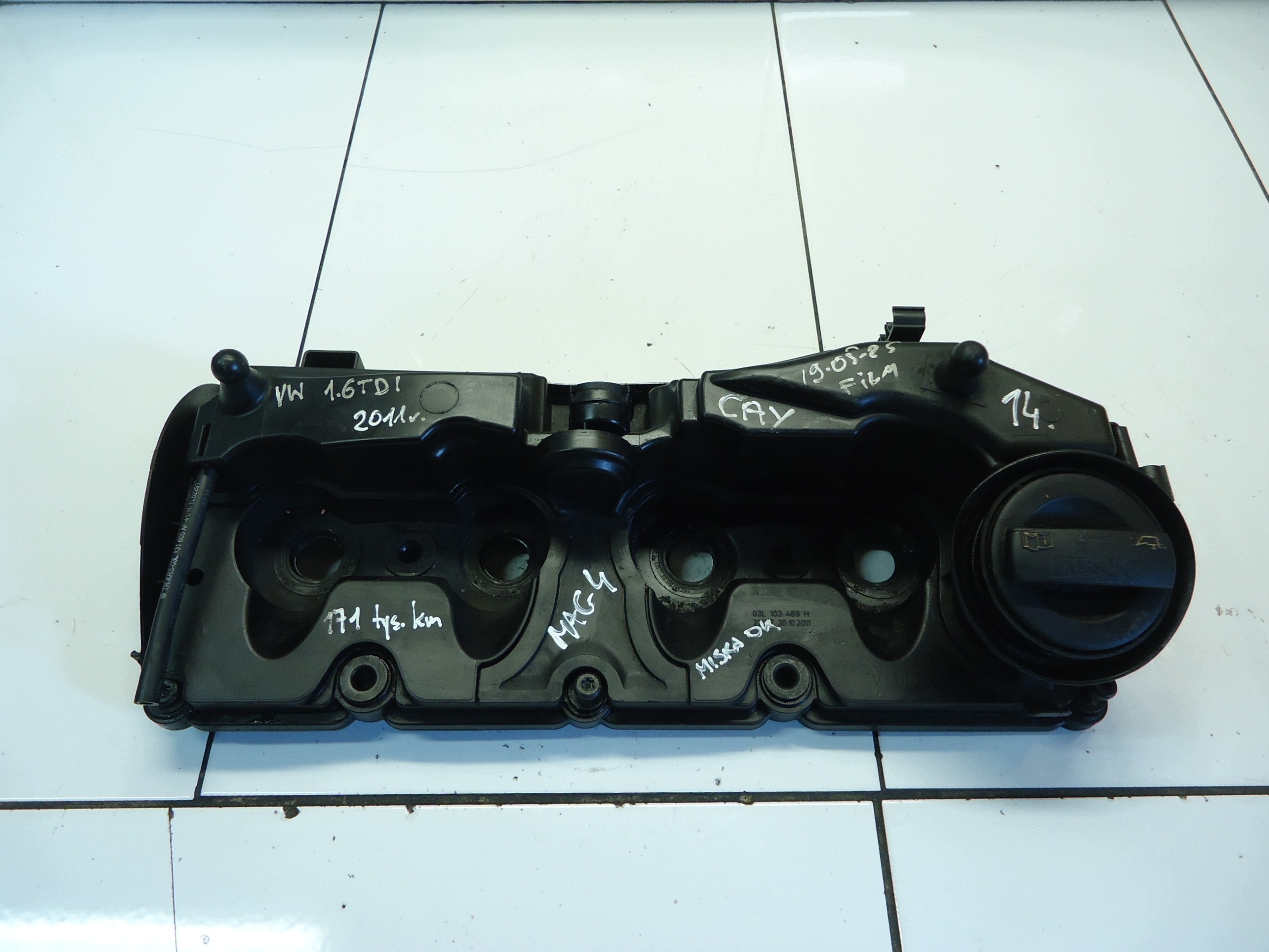 VW SKODA SEAT 1.6TDI CAY Abdeckung der Ventile 03L103469H