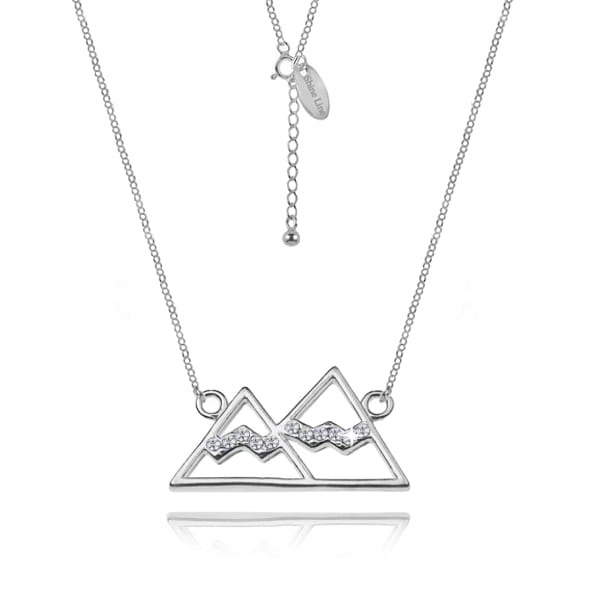 

Naszyjnik celebrytka srebrny góry i Swarovski