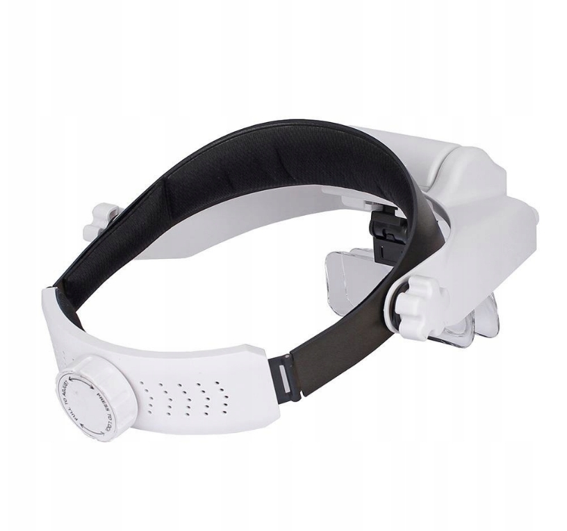 OKULARY POWIĘKSZAJĄCE ZEGARMISTRZOWSKIE LUPA PODŚWIETLENIE 2x LED SERWISOWE Maksymalne powiększenie 3.5 x