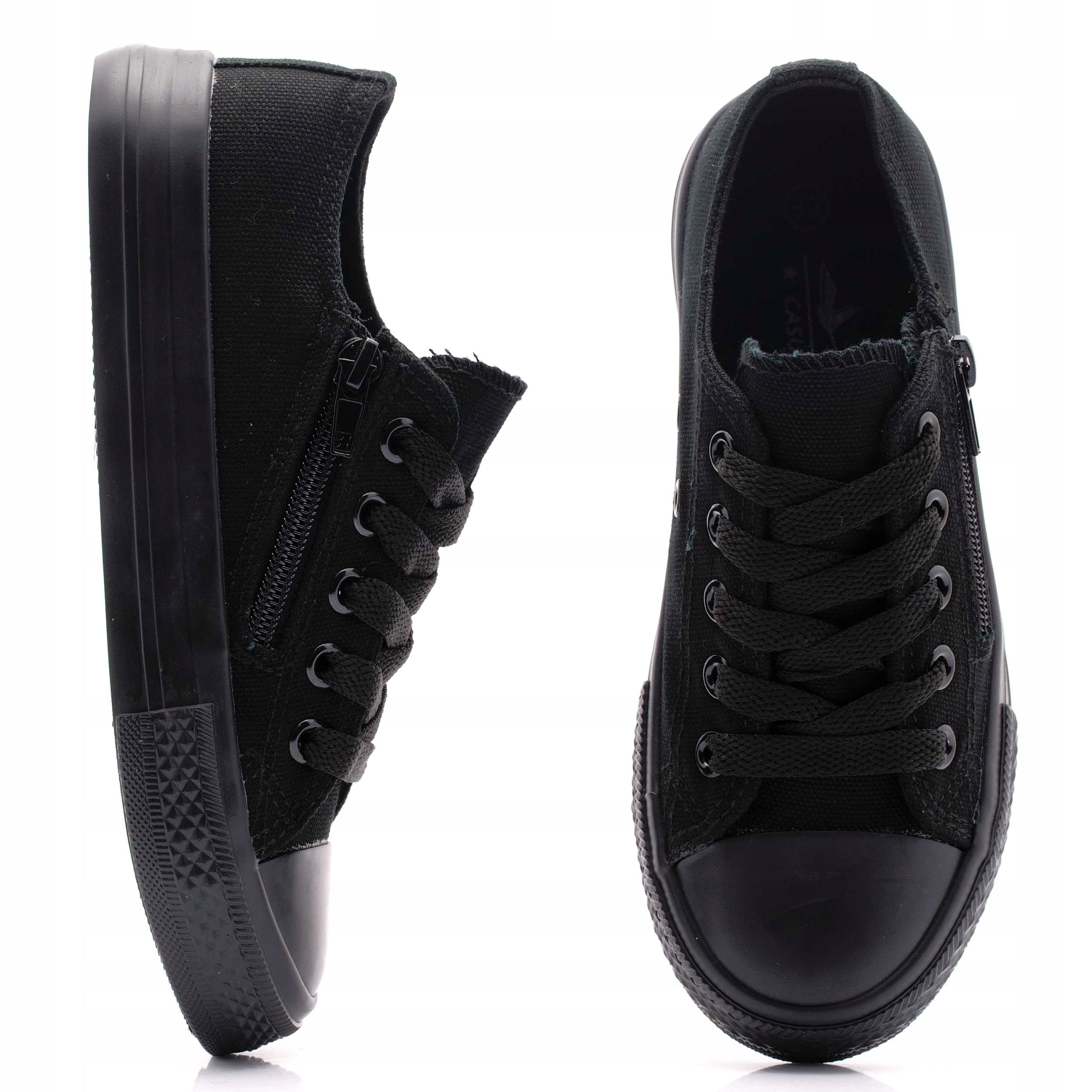 

Trampki dziecięce All Black zamek Jakość r. 35