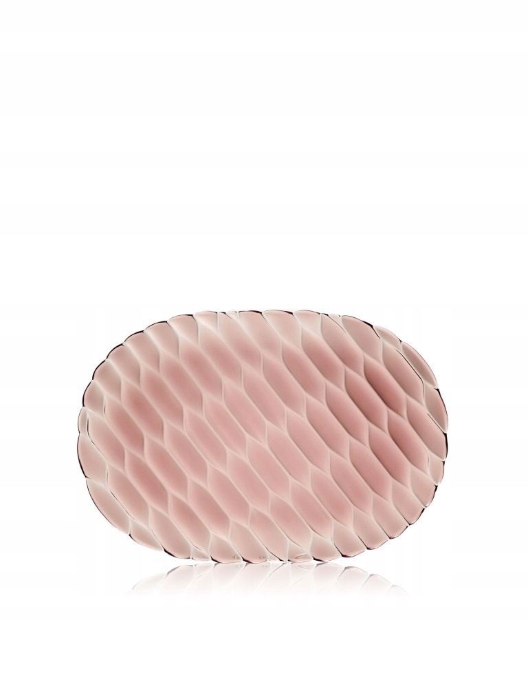 Priehľadná veľká ružová miska Jellies Family Kartell