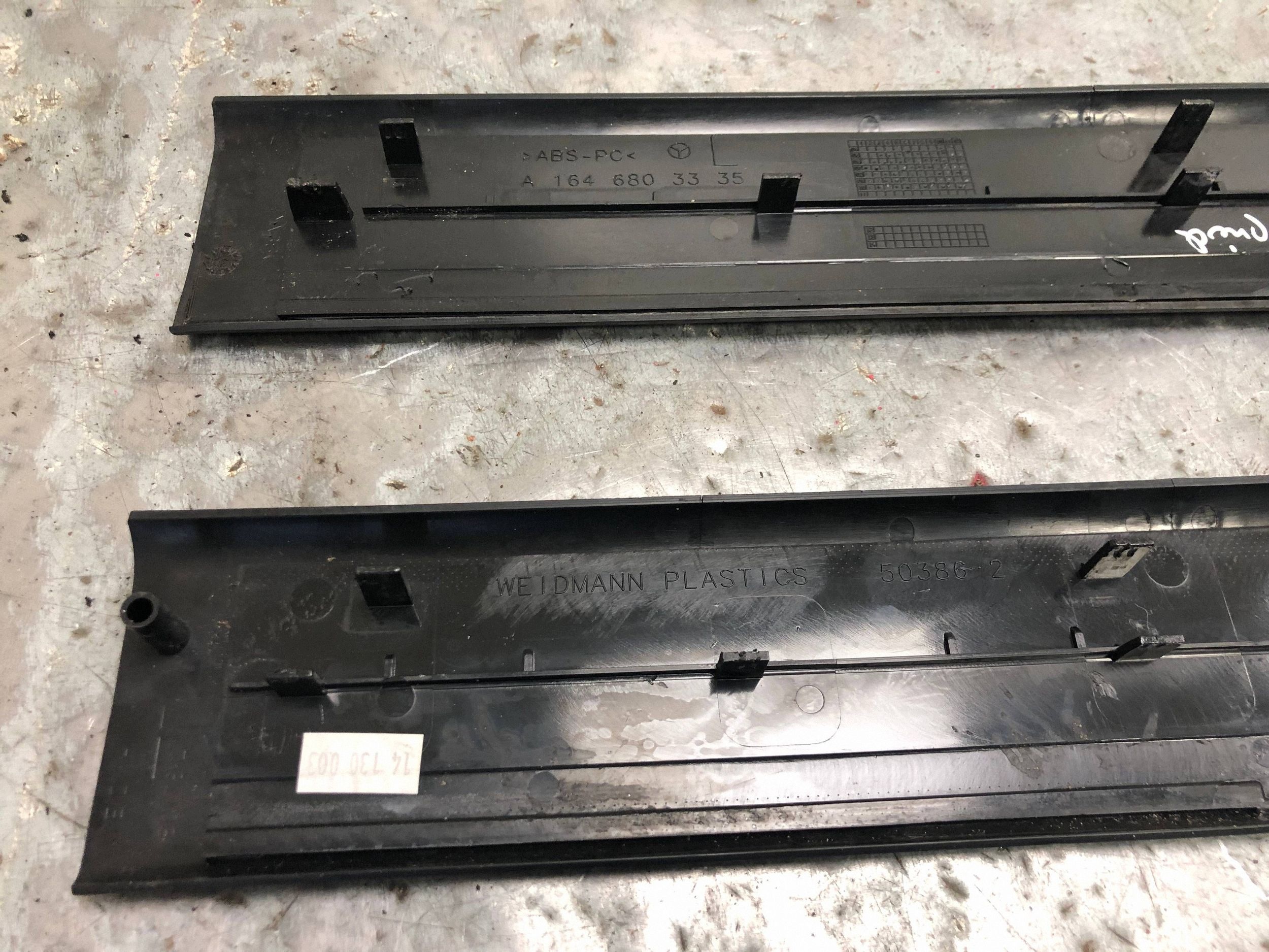 moulding threshold left right front MERCEDES ML W164 A1646803335 A1646803435