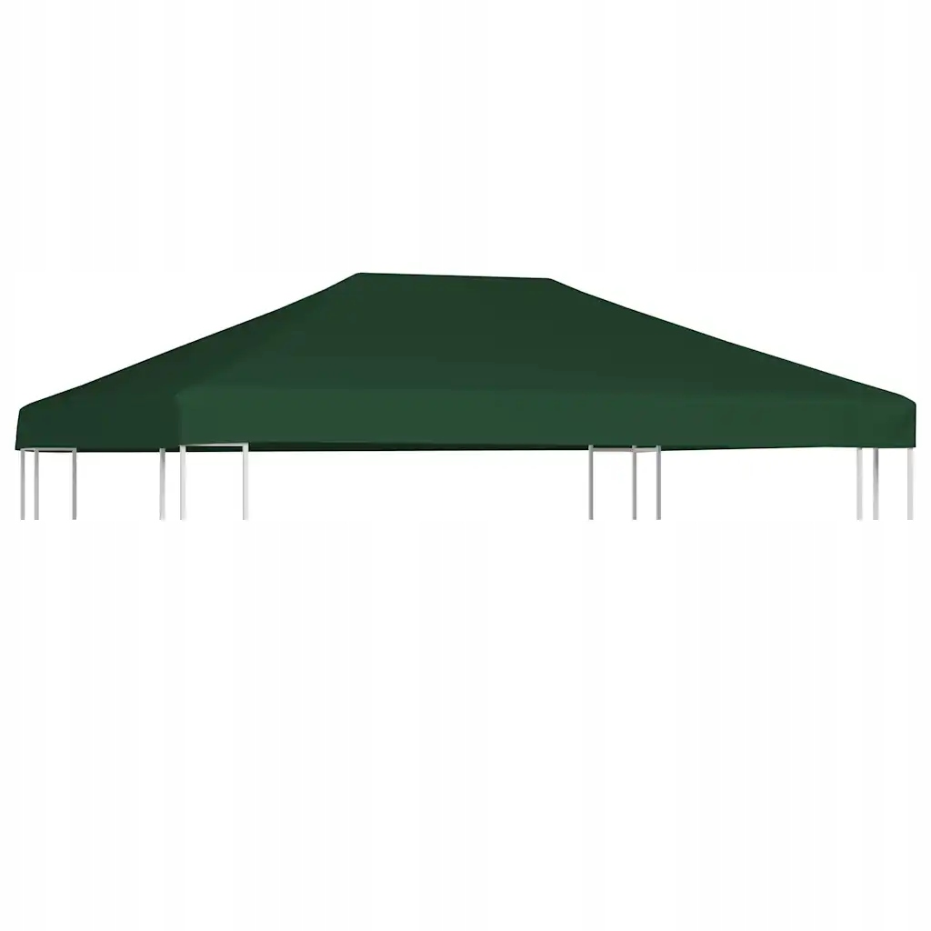 Zastřešení zahradního altánu z polyesteru, 4 x 3 m, zelené, s Pvc povlakem