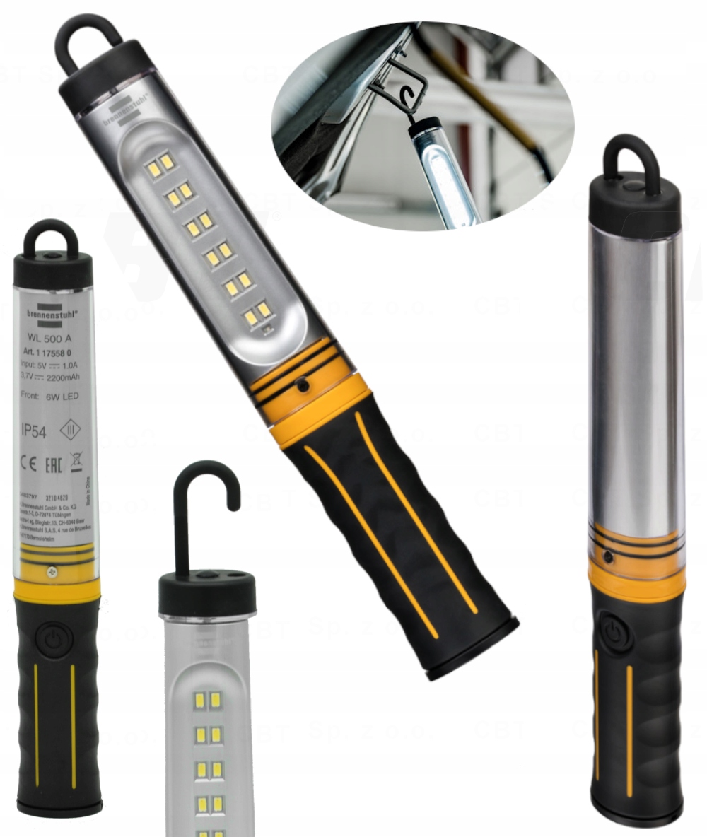 LAMPA LED AKUMULATOROWA WL 500 A, 520 LUMENÓW