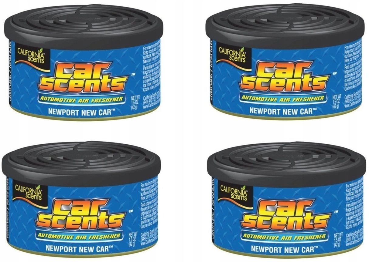 

4x California Car Scents Newport New Car 42g