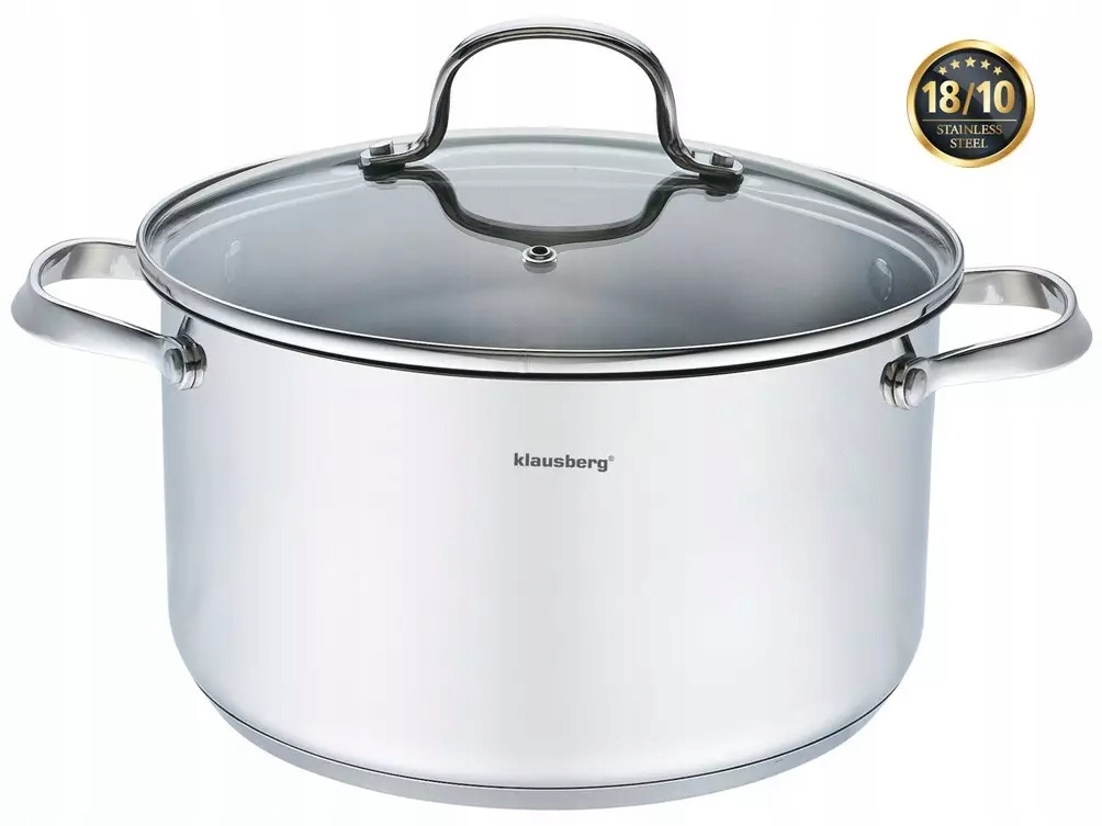 Garnek z pokrywą stal, Ø24cm 5,9l Klausberg