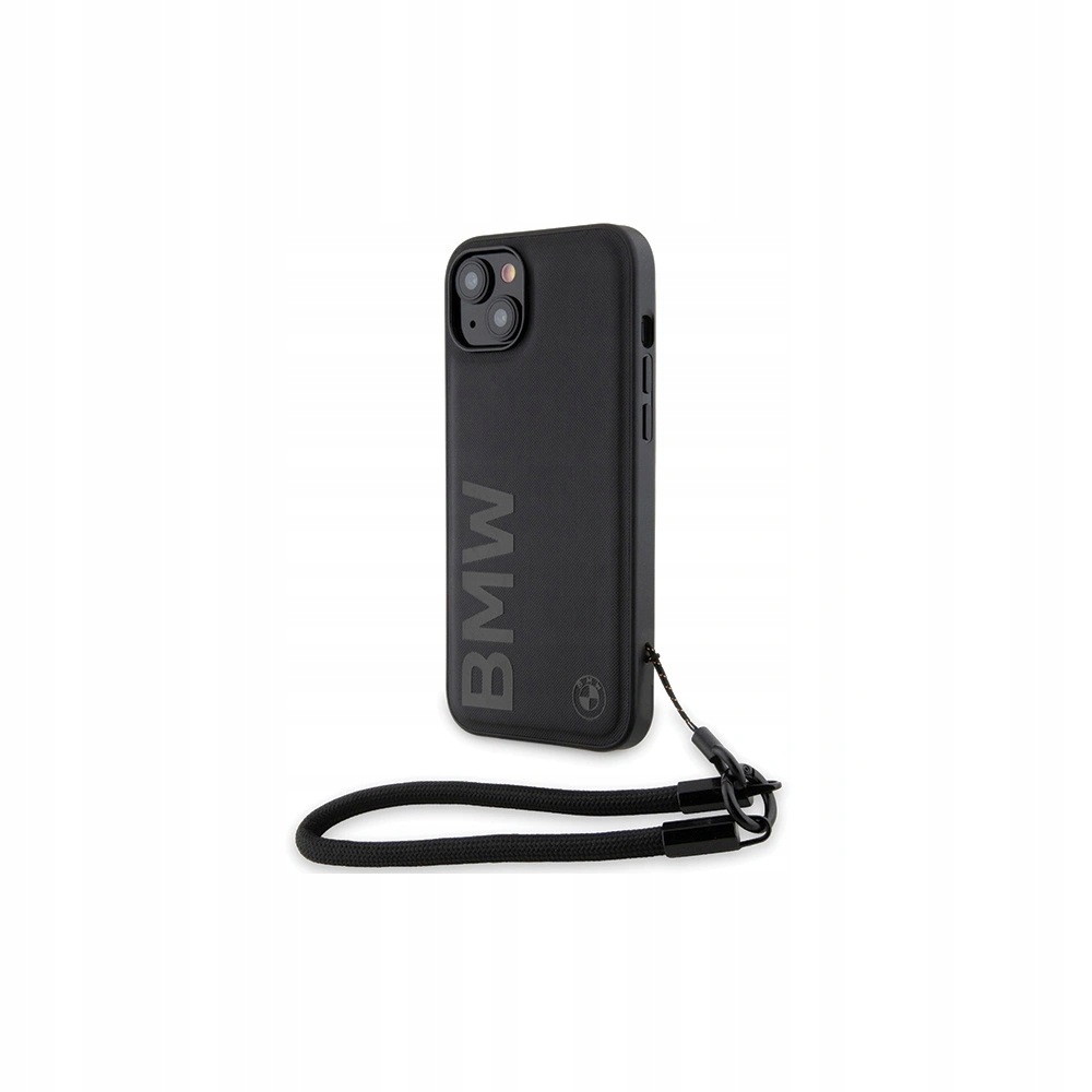 Pouzdro Bmw Signature Leather iPhone 15/14/13 Hardcase Obal Černé