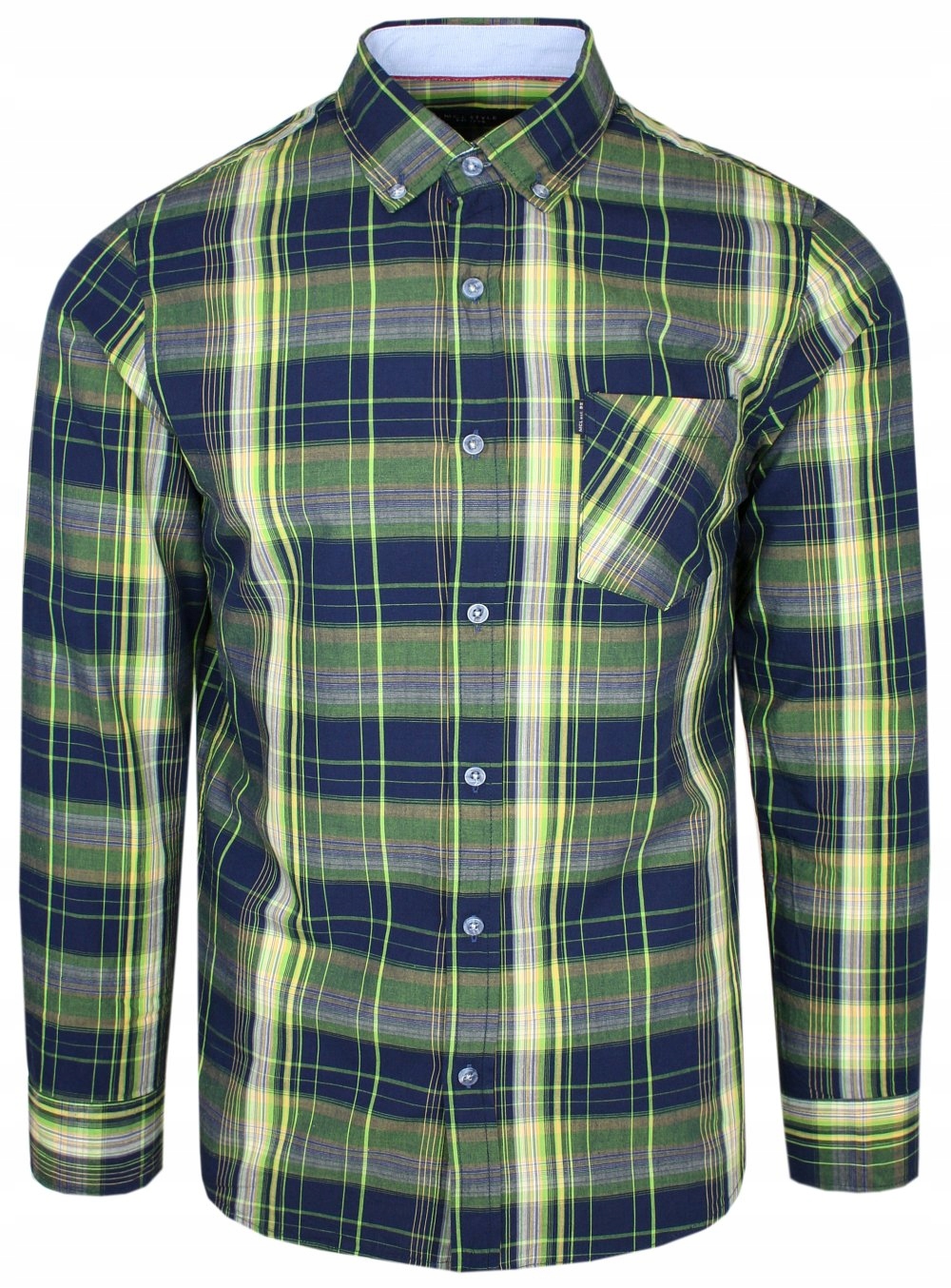 Zeleno-granátová kostkovaná košile vel: M