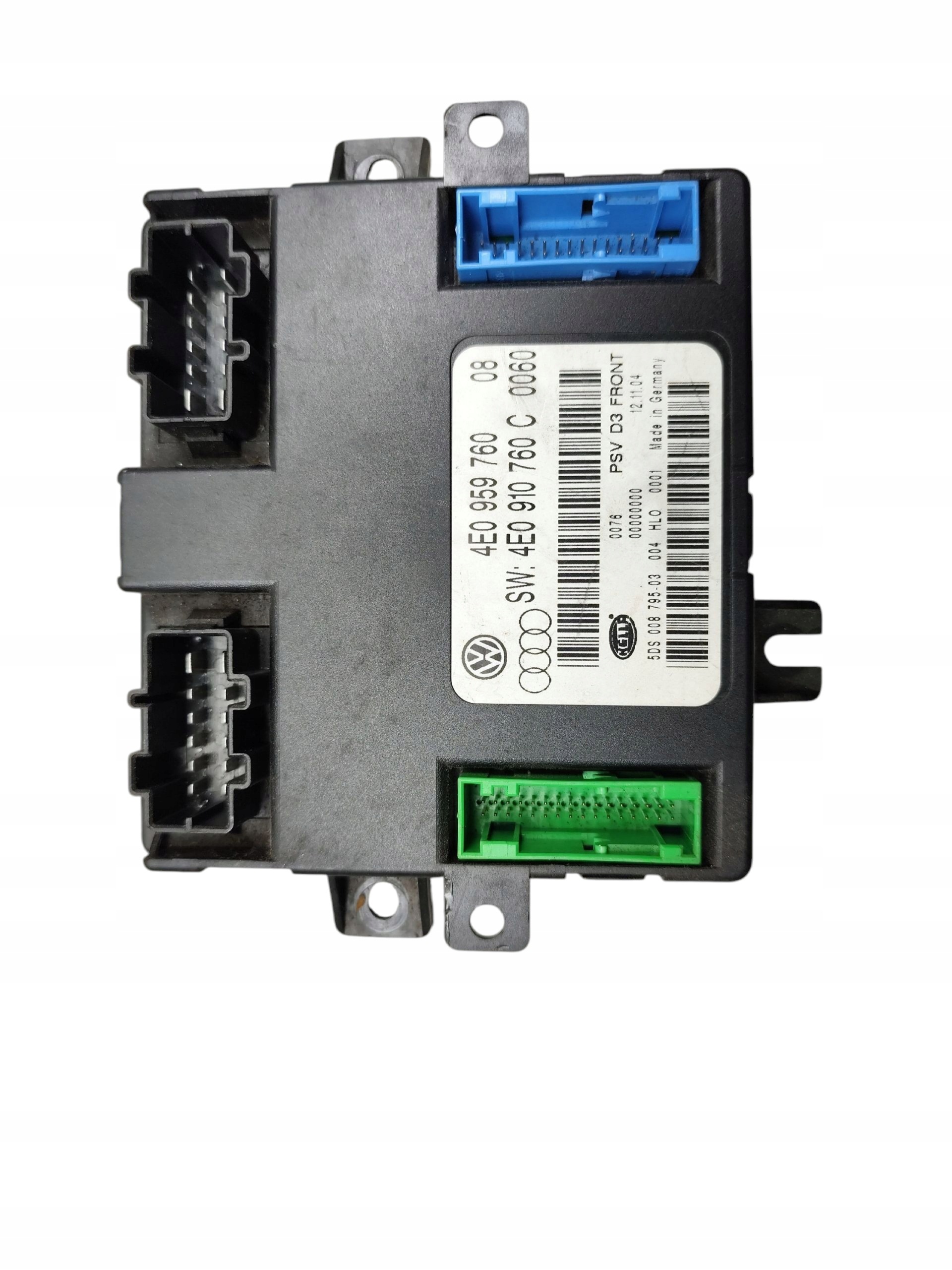 modul SITZ rechts vorne AUDI A8 D3 (2002-2005) 4E0959760