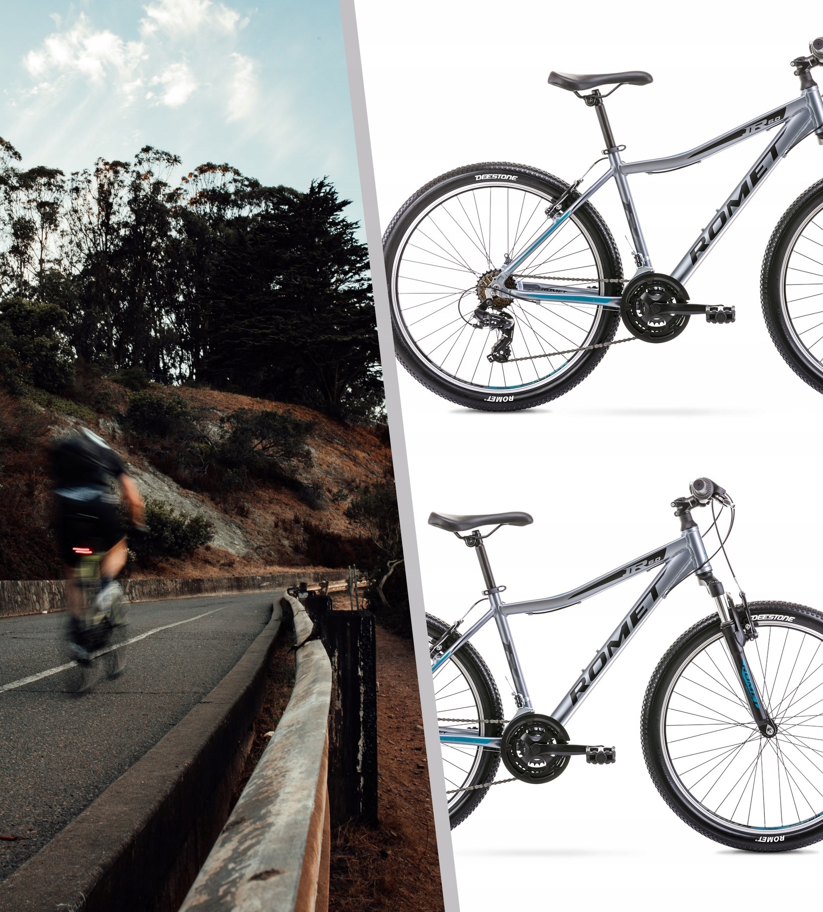 ROWER GÓRSKI MTB 26 ROMET RAMBLER 6.0 SHIMANO ALU OŚWIETLENIE STOPKA GRATIS Model Rambler R6.0 JR