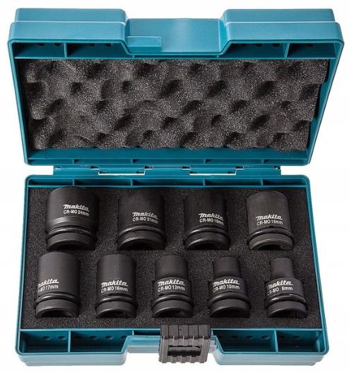 

Zestaw nasadek udarowych Makita 9 sztuk 8mm-24mm