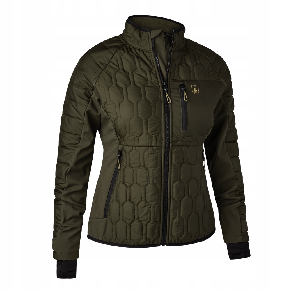 Damska Kurtka Pikowana Deerhunter Lady Mossdale 5543 Leśna Zieleń -42