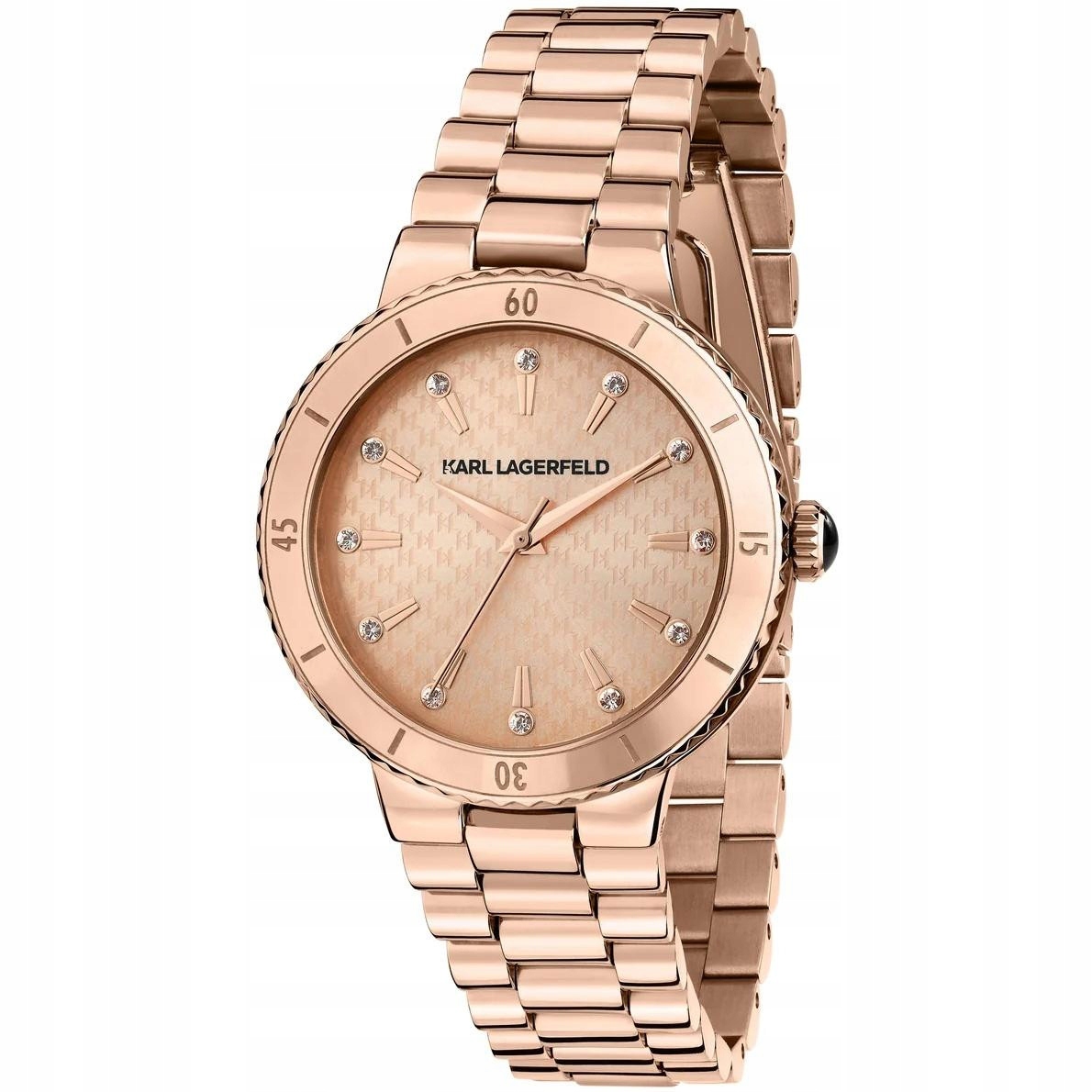 Dámské hodinky Karl Lagerfeld R0553104503 Zirkony růžové zlato
