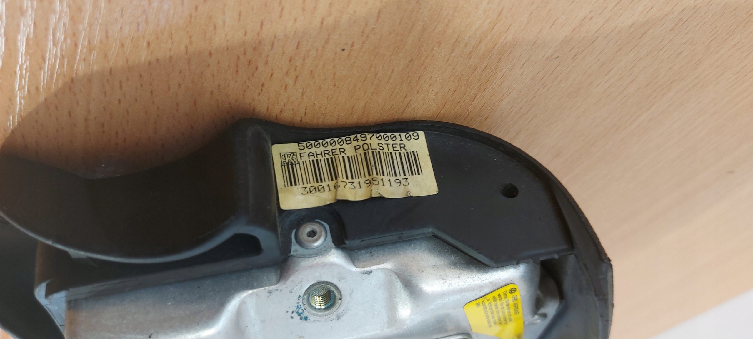 VW PASSAT B3 Airbag Deckel des Lenkrads AIRBAG