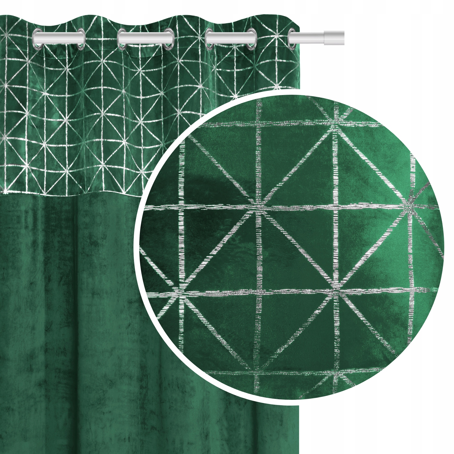 

Zasłona Welurowa 140x250 Velvet Glossy Z.butelkowa