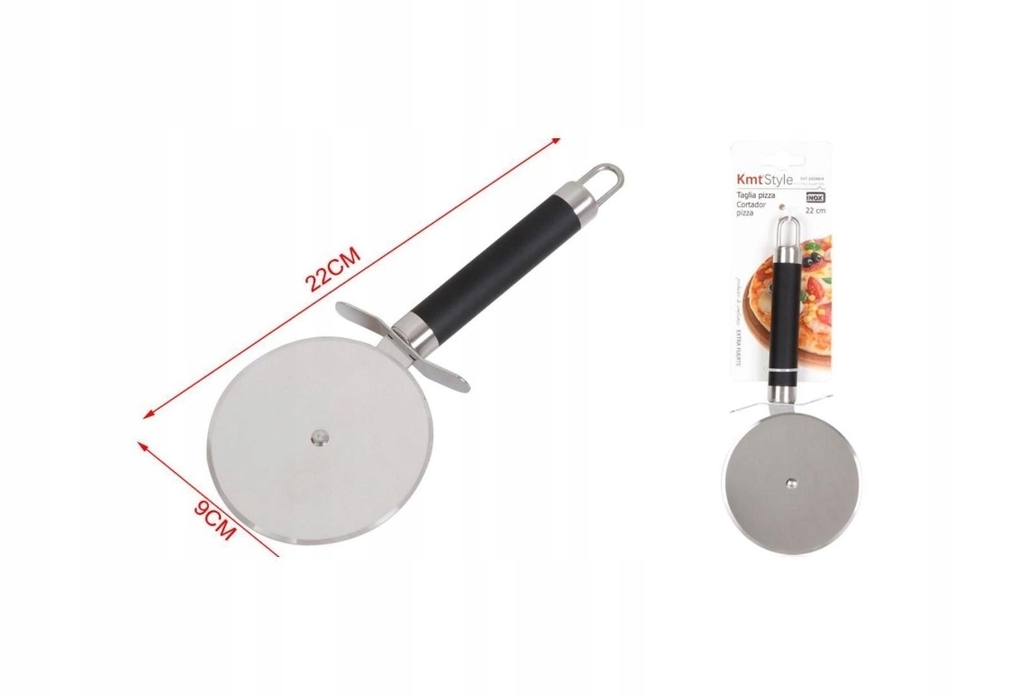 

Nóż Kółko Do Krojenia Pizzy Duży Ostry 9cm Solidny