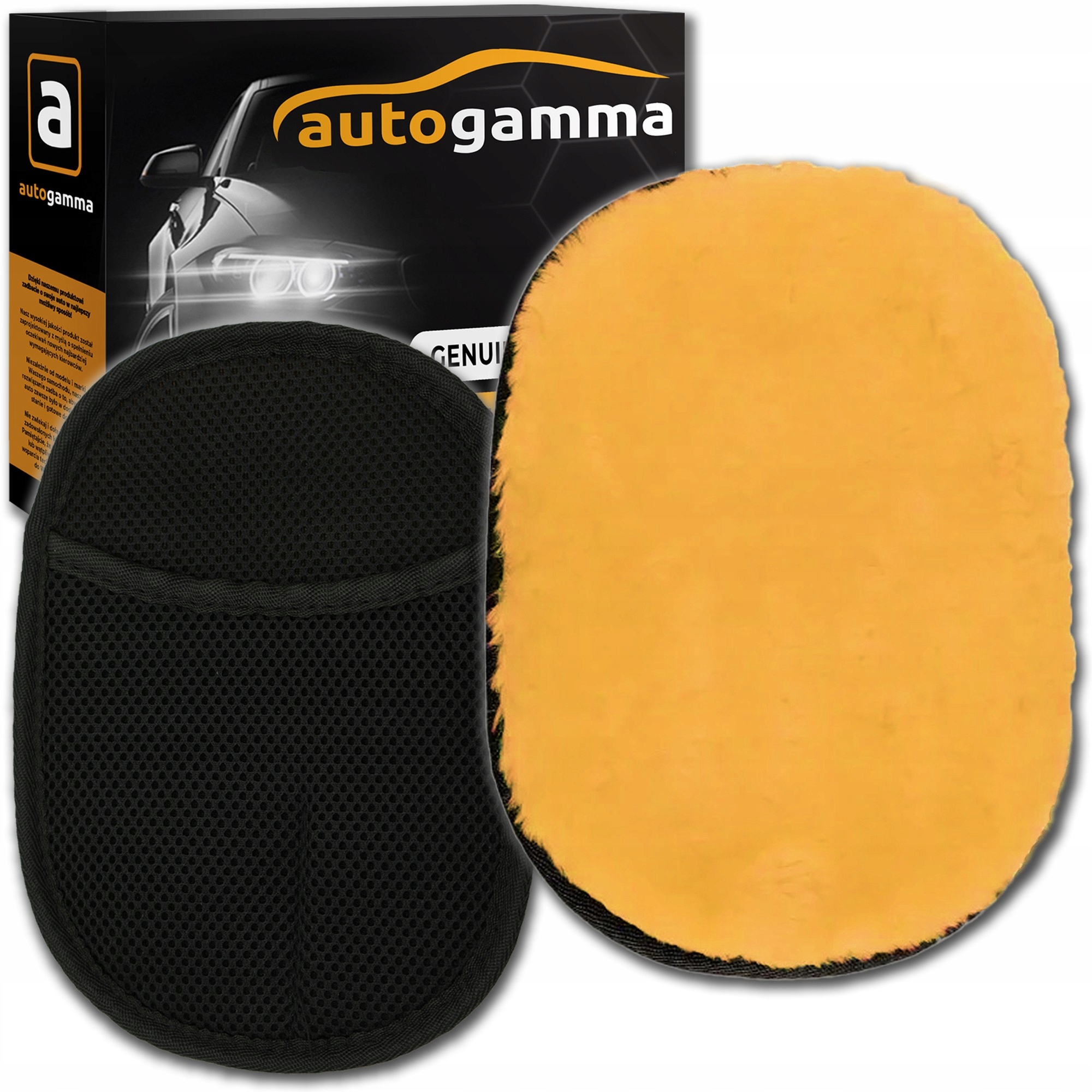 Rękawica do Mycia Samochodu do Kokpitu Detailing Wełna Syntetyczna 25x20cm