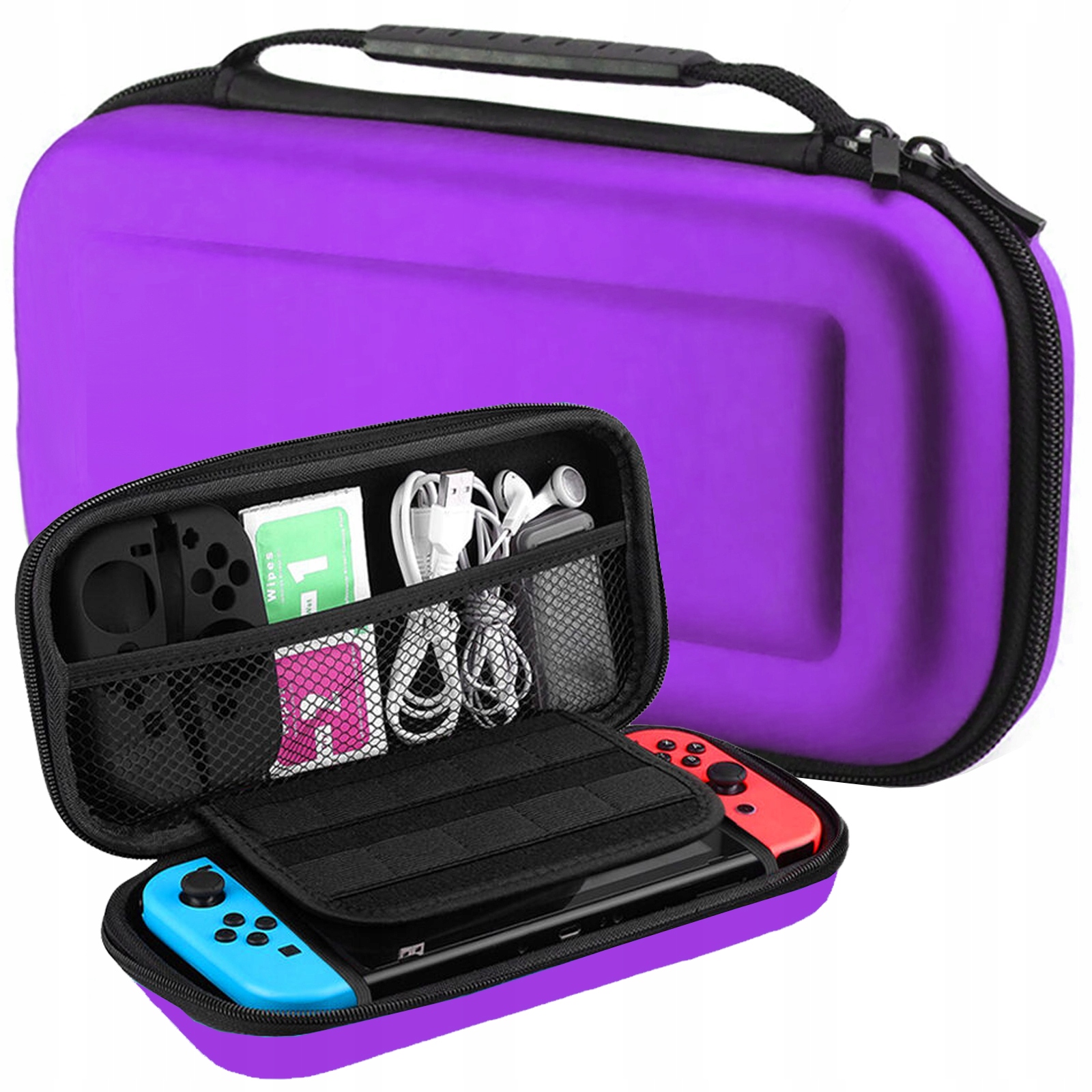 ETUI CASE POKROWIEC WZMOCNIONY DO NINTENDO SWITCH V1 V2 FIOLETOWY