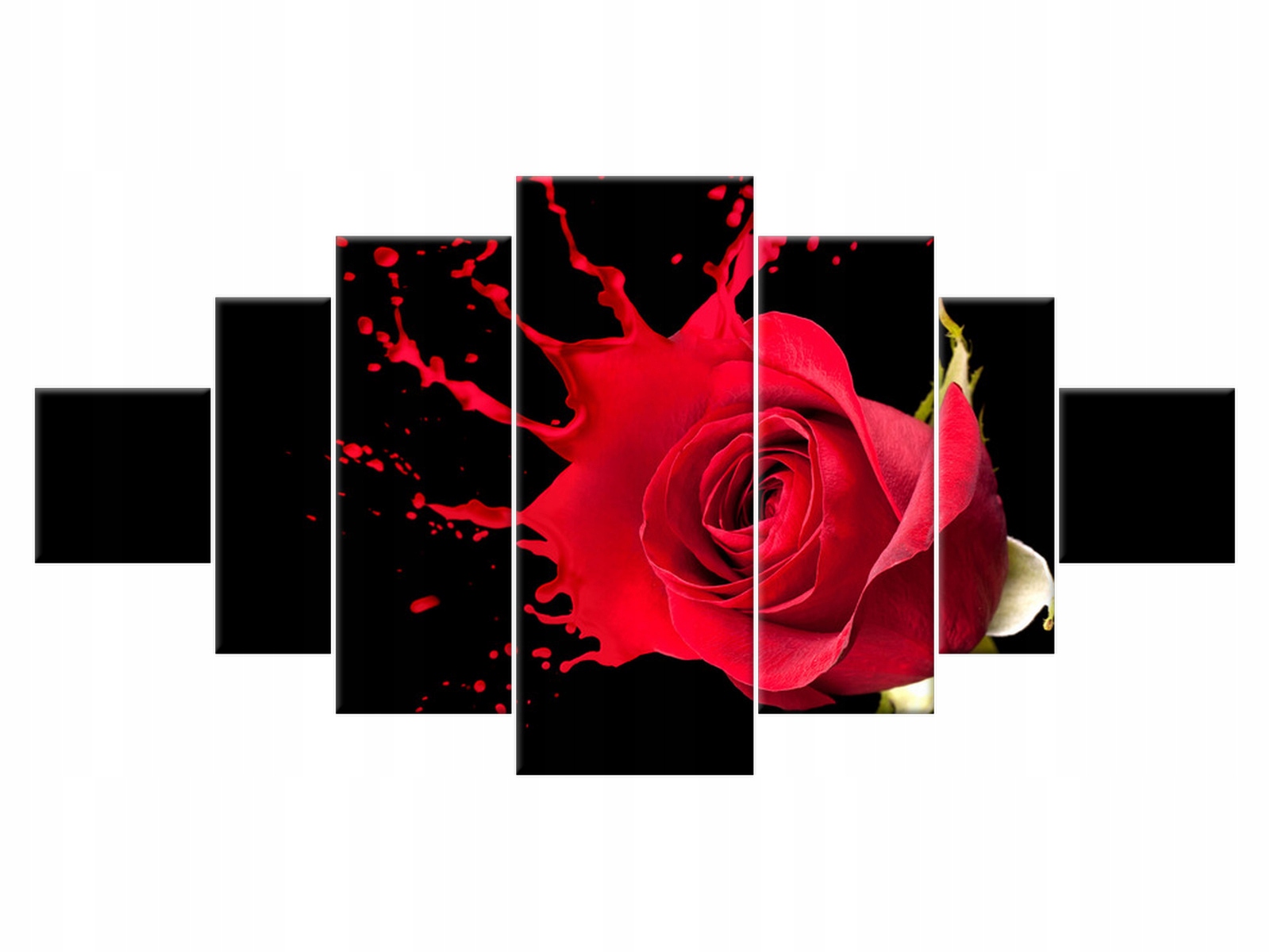 

Obraz 200x100 Kwiaty Różany plusk Róża Płótno