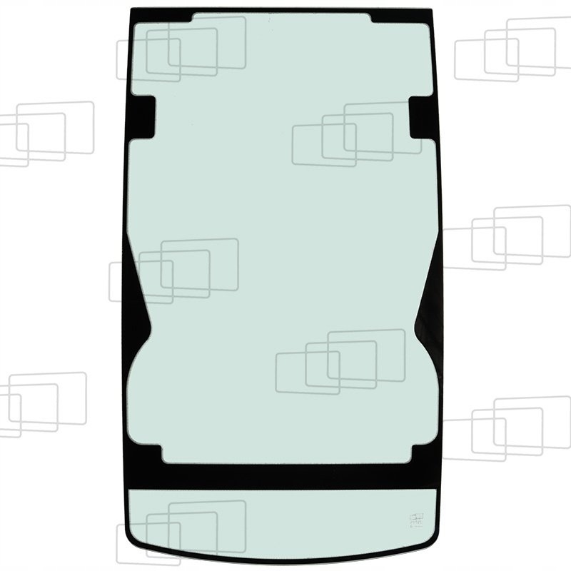 čelní sklo jeřábu Liebherr přední kabiny obsluhy