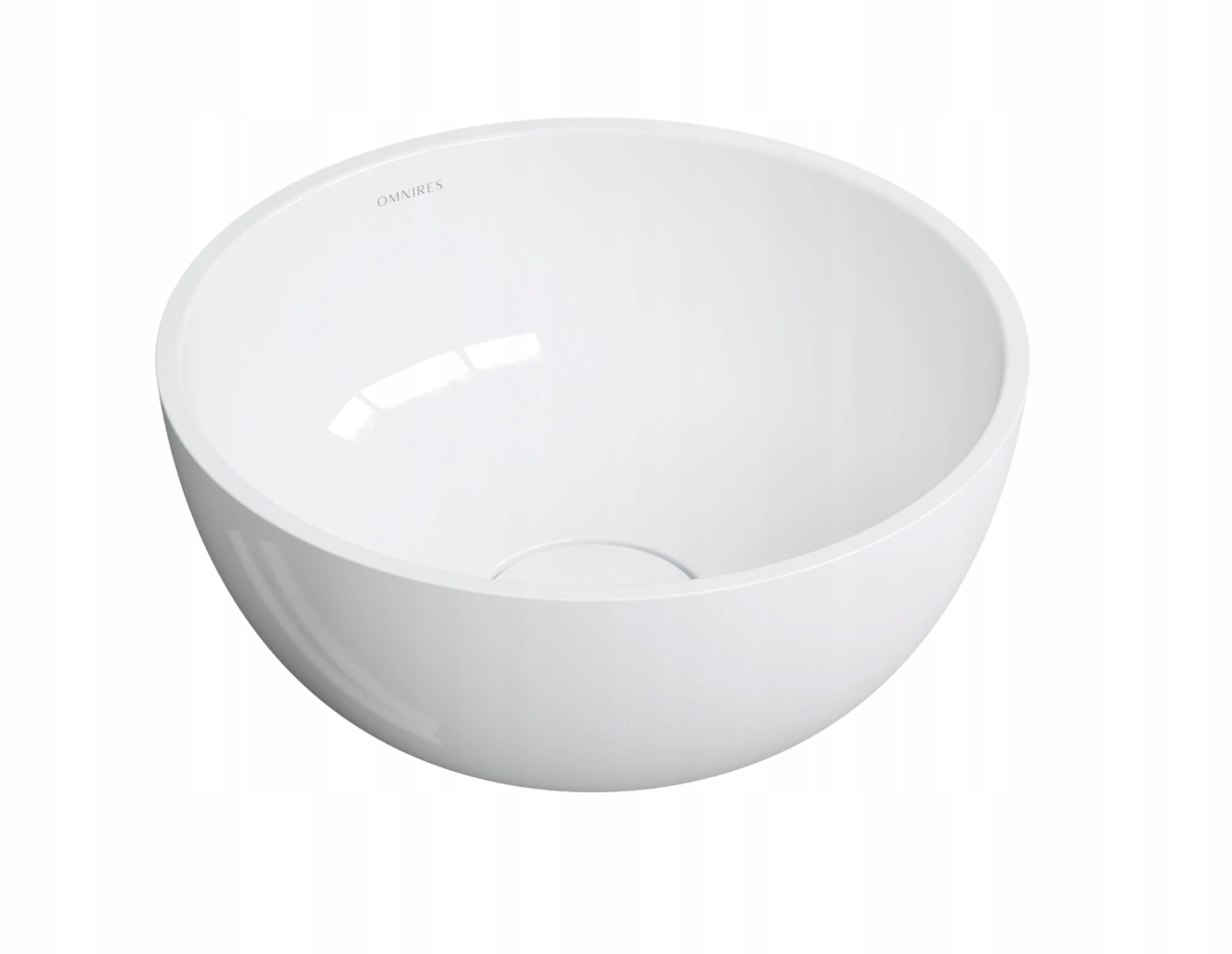 Umývadlo Na Dosku Oválne Biely Lesk Omnires Shell 35 CM