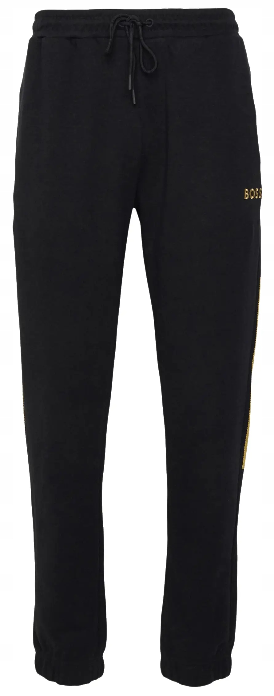 Bawełniane spodnie dresowe HUGO BOSS r. XL męskie czarne dresy sportowe HB