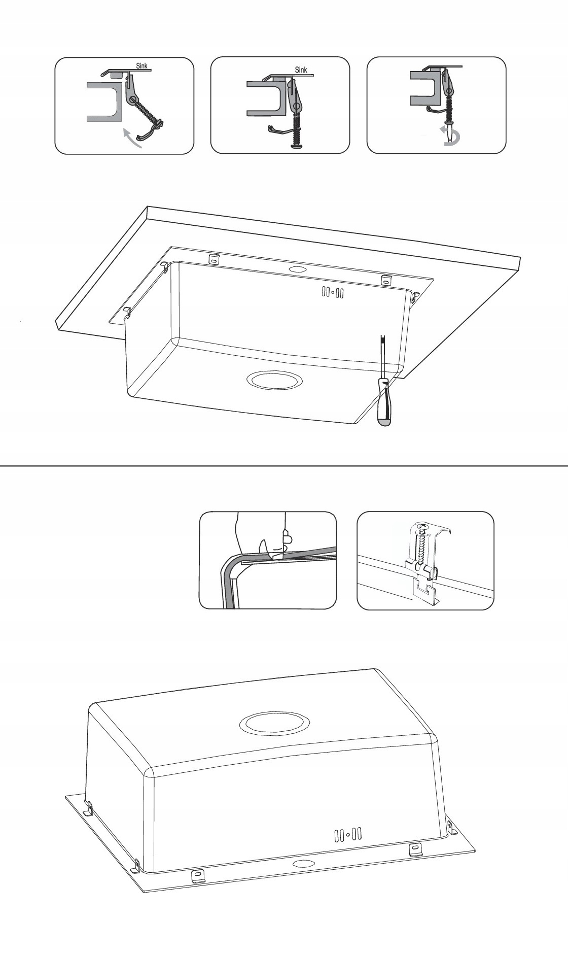 QUADRON RUSSEL 110 SteelQ zlewozmywak PVD R10 złoty z syfonem kol ...
