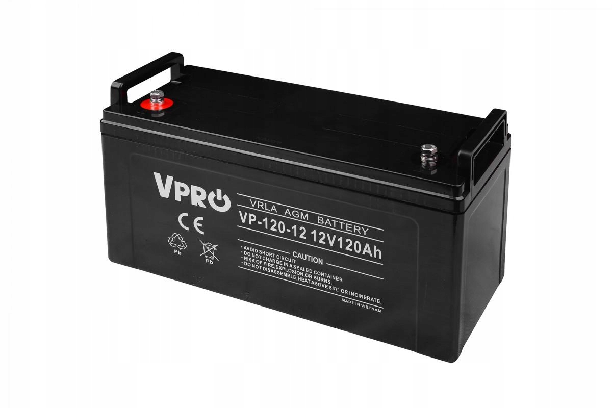 Akumulator Volt Polska Agm Vpro 12V 120Ah Vrla Bezobsługowy